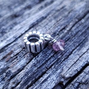 *SOLD* Pandora Charm Pink Tourmaline Stone
